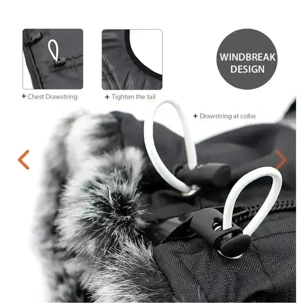 Fancy Pet tags Dog jacket waterproof,wind resistant,adjustable, leash hooks - Picture 12 of 13